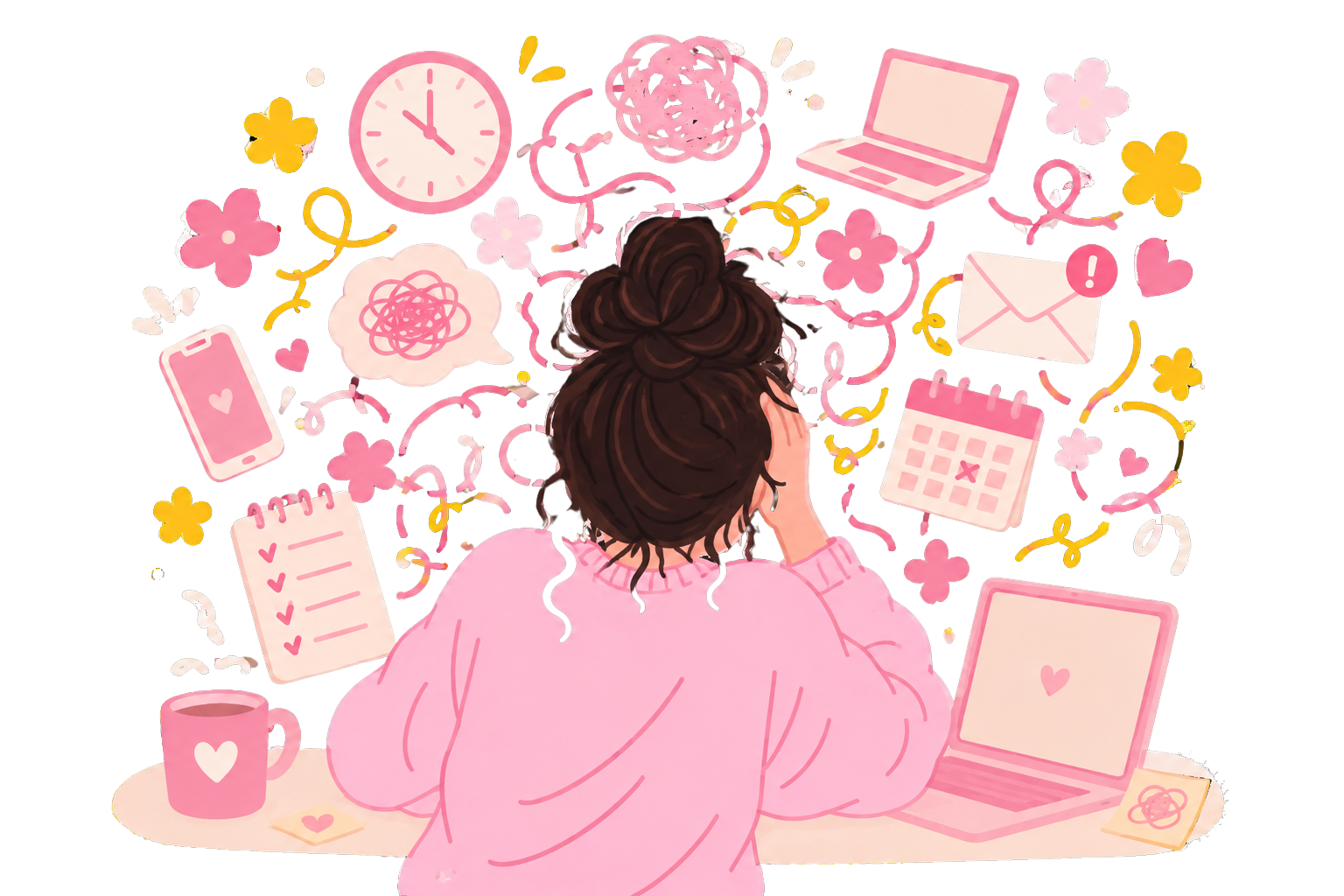 nervosite fille burnout